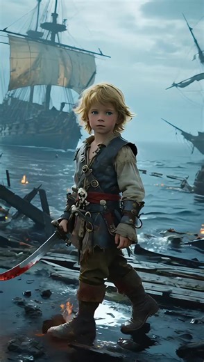 🏴‍☠️ This tiny pirate’s got a bandana, a squishy eyepatch, and a mission to steal all the goldfish crackers. #PirateTots #TinyScurvyCrew#baby#cute#cutebaby#ai#fyp#babytalking