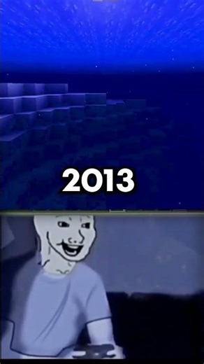 Minecraft In 2013 Vs 2023 💀 #minecraft #minecraftgameplay