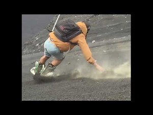 Boarding down dirt mountain