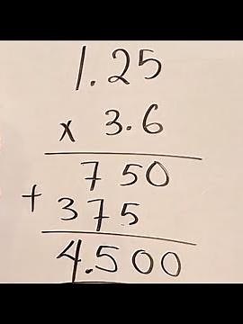 How to multiply decimal numbers | For the kids