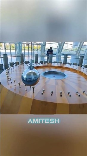 A pendulum demonstrates the Earth's rotation #amitech #physics