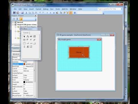 Making a simple game in Visual Basic for MS Word 2007 part 1.avi