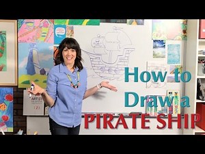 How to Draw a Pirate Ship - Great Artist Mom