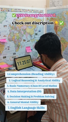 🎯 CSAT Strategy for UPSC 2026 (Step-by-Step) #motivation #upsc