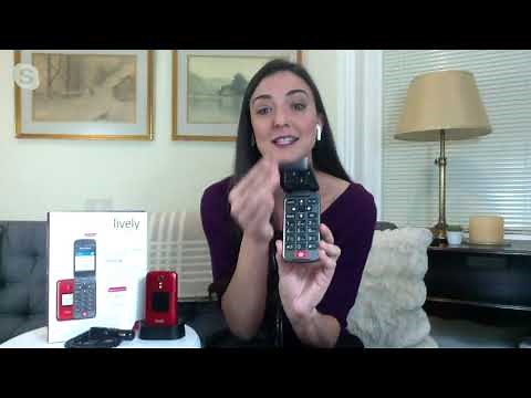 GreatCall Lively Flip Phone with Car Charger and Service Credit on QVC