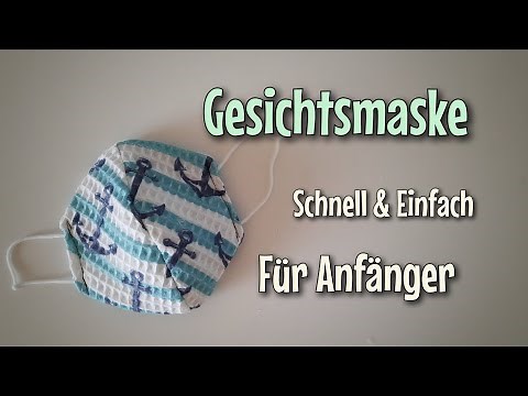 Stoff Maske - super einfach! - Fabric Mask - super easy! - Nähtinchen