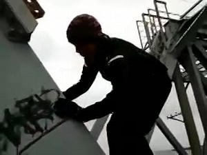 Guy gets electrocuted and ran over by a train