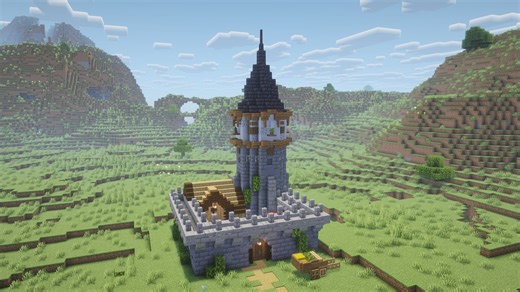 Minecraft Schematic Small Stone Castle by BigAriYT | abfielder.com