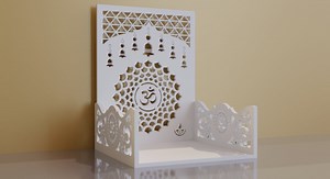 Buy Mandir With Om Design for Home and Office | Temple Design Cutting Pooja Room Jali | CNC Laser Cutting Design EPS DXF Ai | File Code- B2M6 Online in India - Etsy