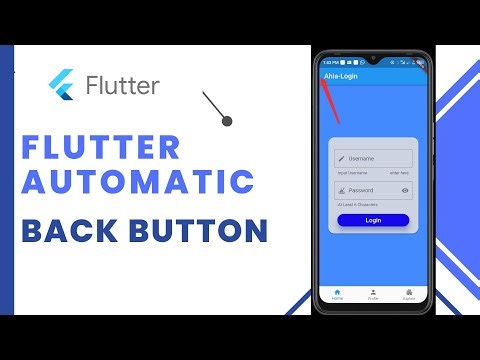 Make Flutter Autogenerated Back Button To Appear In Your App