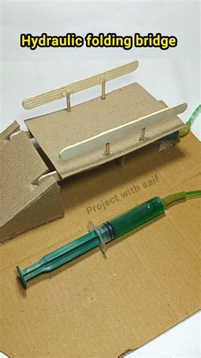 Hydraulic folding bridge #bridge #hydraulic #project #tech #youtubeshorts #shorts