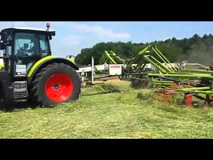 Schwader Claas Liner 4000 DL 620 40, 15m, 2010, im Einsatz