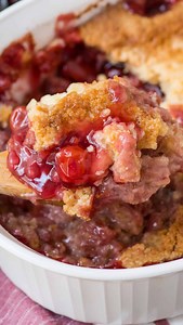 1.7K views · 97 reactions | Use cherry pie filling and a box of yellow cake mix to make cherry dump cake! There’s nothing dumpy about it 浪 On my site search “cherry dump cake” or click the link in my bio @beth_thefirstyear https://thefirstyearblog.com/cherry-dump-cake/ #dumpcake #cherrydumpcake #easycake #cakesofinstagram | The First Year | Facebook