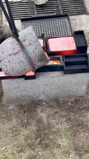 Pouring Liquid Copper #bullion #bars #ingot