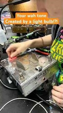 You wah tone created by a lightbuld?!? | #wah #wahpedal #guitarpedals #pedalboard #guitarist