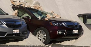 Wall Collapse at Morton Salt Building Buries Cars in Salt