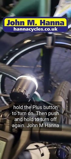 How to use the lights Bosch Smart System LED remote and intuvia 100 display #boschebike #ebike