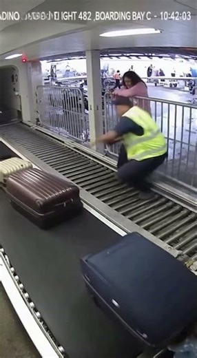Cargo Bay Chaos 😱 Baby Trapped Inside Plane Hatch Worker’s Shocking Save! 👶✈️🔥 #shorts #sora