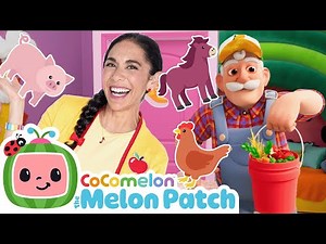 E-I-E-I-WHOA! 🐮 Old MacDonald Farm | Melon Patch Kids Happy Farm Songs 🍉✨