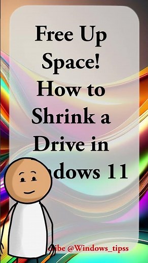 Free Up Space! How to Shrink a Drive in Windows 11 #Storage #WindowsTips #diskmanagement #partition