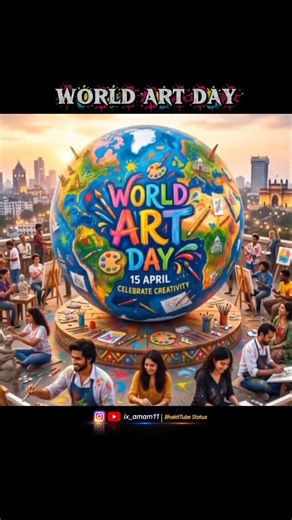 World Art Day 2026 🎨 || Tribute to artist || 15 April ✨ #art #artist #viral #trending #youtubeshorts
