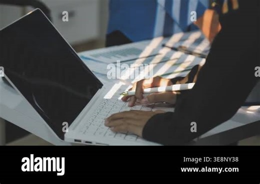 young businessman working on computer in office Stock Video Footage - Alamy
