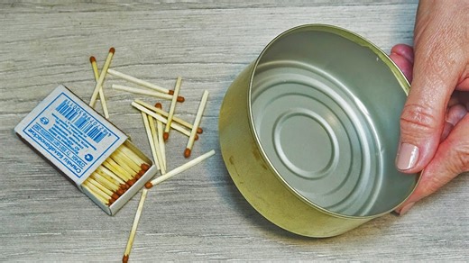 Surprising Crafts Using Tin Cans and Matches You Can Try