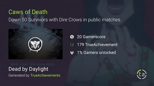 Caws of Death achievement in Dead by Daylight