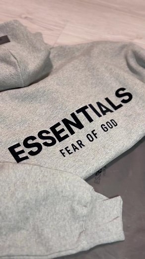 Essentials Fear of God Dark Oatmeal Hoodie Sizing Guide