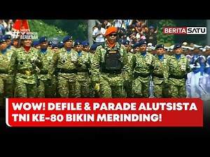 [FULL] Gagahnya Defile dan Parade Alutsista Militer di HUT ke-80 TNI #beritasatu