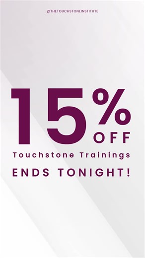 This is it - our New Year Sale ends tonight at midnight! Don’t miss your chance to save 15% on nearly all trainings* with discount code SAVE2026 at touchstoneinstitute.org. Last chance to save 15% on: ⭐ Live 2026 trainings ⭐ Mara Tesler Stein’s yearlong comprehensive ⭐ All on-demand courses ⭐ The Foundational EMDR Manual Whether you’re looking to expand your expertise or explore new techniques, our expert-led trainings are here to empower your practice and improve outcomes for your clients. *All