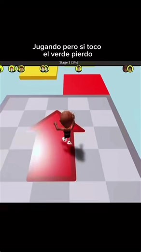 Jugando en Roblox: ¡No toques el color verde!