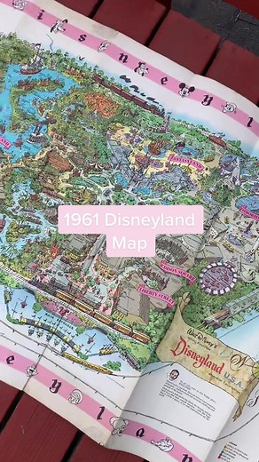 Vintage 1961 Disneyland Map: A Blast from the Past