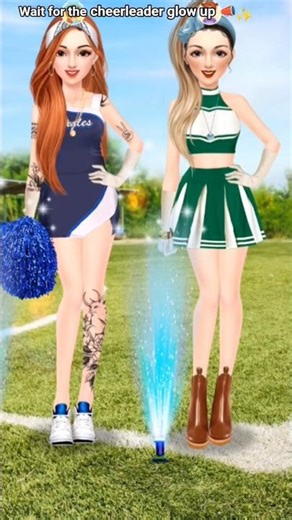 Cheerleader Makeover 📣🔥 | Cute to Energetic Style Transformation #shorts