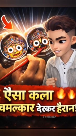 बस 2 डिब्बों पर बना भगवान जगन्नाथ का चमत्कारी चित्र 😱#shorts #facts #bhakti