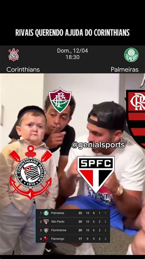 Quando também te ajuda, pode torcer para rival #brasileirão
