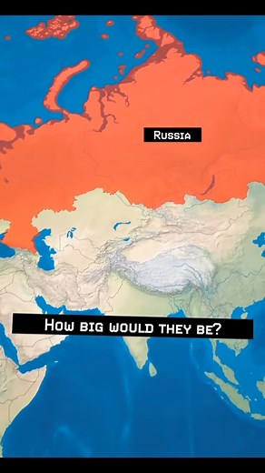 “How Maps Distort the True Sizes of Countries!” What if we replaced every country on the map with Russia? The USA and China look huge, but Argentina and Chile might surprise you with their length! Remember, maps are projections, and they distort the true sizes of countries. SEO Tags: Map projection facts True country sizes Russia map comparison Map distortion explained Geography facts Mercator projection effects Country size comparisons Hashtags: #MapProjections #GeographyFacts #TrueCountrySizes