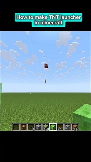 How to make a TNT launcher in minecraft #minecraft #javaisawesome #java