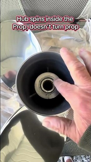 Spun prop! What is it? How’s it happen?#walleyepete#spunprop#boatrepair#wearandtear