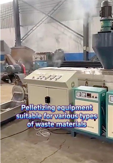 Pelletizing equipment suitable for various types of waste materials. #plasticwasterecycling #plasticpelletmachine #granulatormachine #manufacturer #plasticgranulator
