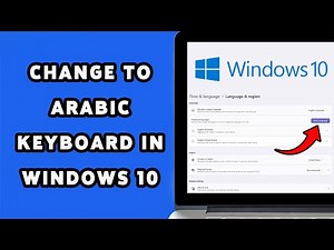 How To Change To Arabic Keyboard In Windows 10 | Switch Keyboard Language To Arabic 2025