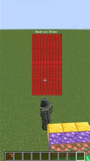 Bedrock golem VS all type of golems in #minecraft #golem