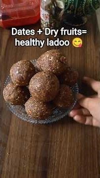 Healthy Dates Dry Fruits Ladoo Recipe | No Sugar, No Jaggery#food #cooking#recipe #ladoos