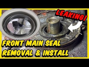 Ford Timing Cover Front Main Crankshaft Seal - SBF 302 & 351 Removal & Install- How To
