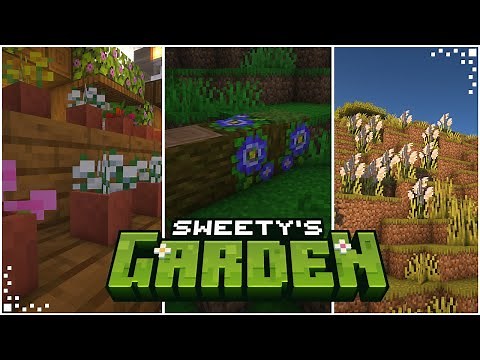 Sweety's Garden (Minecraft Mod Showcase) | New Flowers | NeoForge & Forge 1.21.1/1.20.1