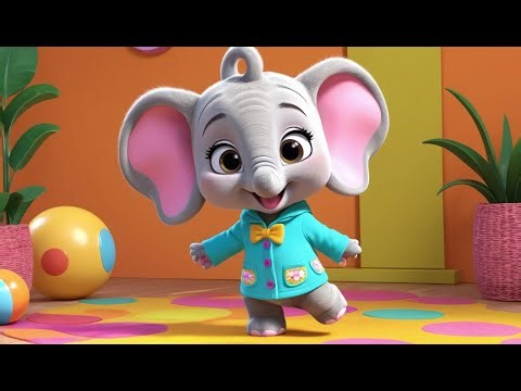 Baby Elephant Stomp and Play | Fun Kids Song | Playful Adventure Rhyme