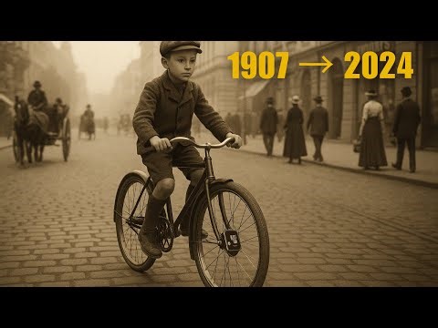 A Child Rides a Bicycle in 1907 — And Restorers Find an Impossible Object in the Photo