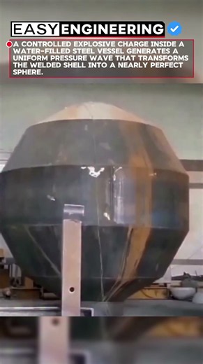 How Explosions Form Perfectly Spherical Steel Tanks #engineering #metalforming