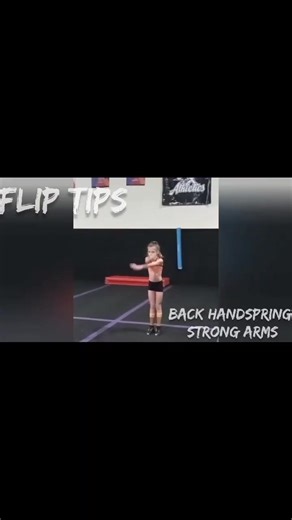 Are you worried about falling on head in a back handspring? Strong bodies make flipping bodies! These drills will help strengthen your arms and bridge position. Do these drills daily and keep on flipping! . #misterflip #fliptips #training #acro #fitness #cheerleading #fyp #cheer #tumbling #coaching #gym #foryou #handspring #investment #success #tuck #handstand #dreams #goals #abs #power