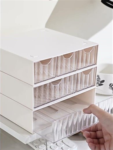 Dustproof Desktop Storage Box #storagesolutions